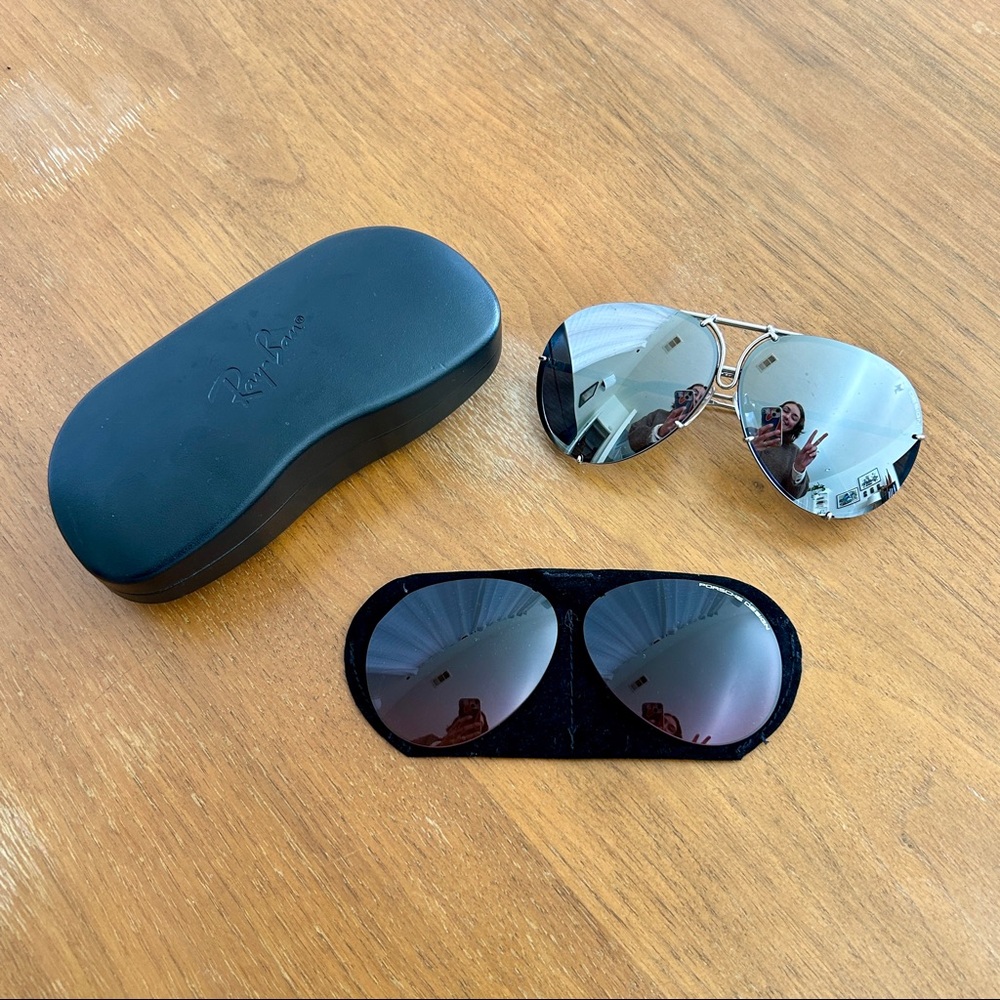 Unisex Porsche Design x Ray Ban P’8478 Mirrored / Interchangeable Sunglasses